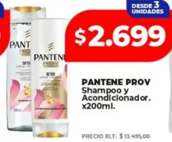 Pantene prov shampoo y acondicionador.