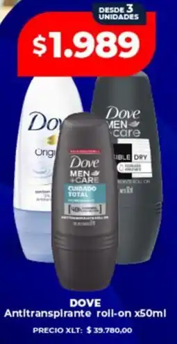 Supermayorista Vital Dove antitranspirante roll-on oferta