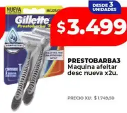 Supermayorista Vital Gillette prestobarba3 maquina afeltar desc nueva oferta