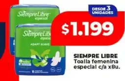 Supermayorista Vital Siempre libre toalla femenina especial c/a oferta