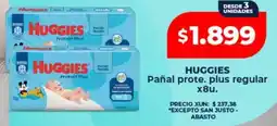 Supermayorista Vital Huggies pañal prote. plus regular oferta