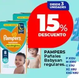 Supermayorista Vital Pampers pañales babysan regulares oferta