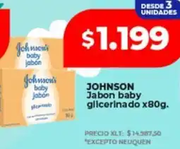 Supermayorista Vital Johnson jabon baby glicerinado oferta