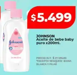 Supermayorista Vital Johnson aceite de bebe baby puro oferta