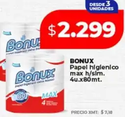 Supermayorista Vital Bonux papel higienico max h/sim. oferta