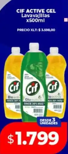 Supermayorista Vital Cif active gel lavavajillas oferta