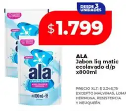 Supermayorista Vital Ala jabon liq matic ecolavado d/p oferta