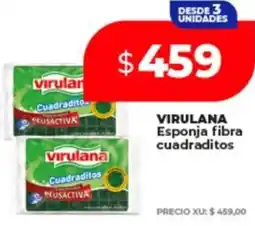 Supermayorista Vital Virulana esponja fibra cuadraditos oferta