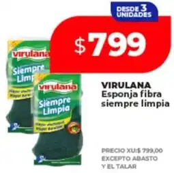 Supermayorista Vital Virulana esponja fibra siempre limpia oferta