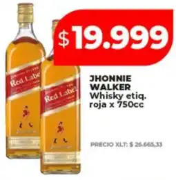 Supermayorista Vital Jhonnie walker whisky etiq. roja oferta