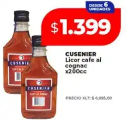 Supermayorista Vital Cusenier licor cafe al cognac oferta