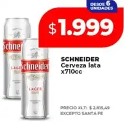Supermayorista Vital Schneider cerveza lata oferta