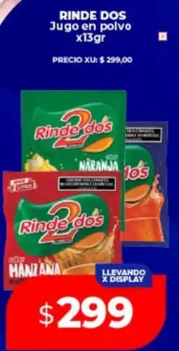 Supermayorista Vital Rinde dos jugo en polvo oferta