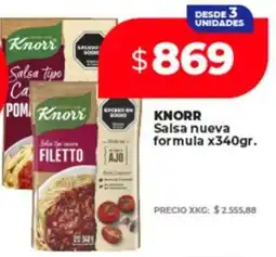Supermayorista Vital Knorr salsa nueva formula oferta