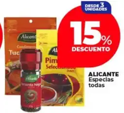 Supermayorista Vital Alicante especias todas oferta