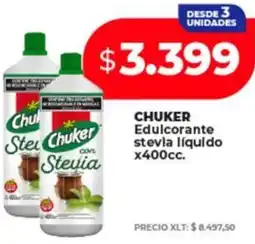 Supermayorista Vital Chuker edulcorante stevia líquido oferta