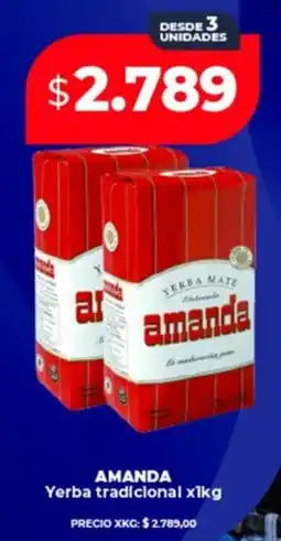 Supermayorista Vital Amanda yerba tradicional oferta