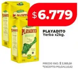 Supermayorista Vital Playadito yerba oferta