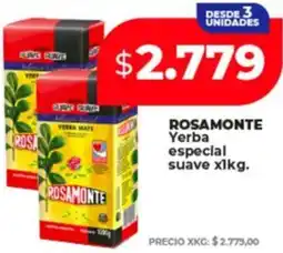 Supermayorista Vital Rosamonte yerba especial suave oferta