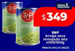 Supermayorista Vital S&P arveja seca remojada lata oferta
