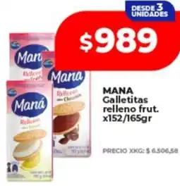 Supermayorista Vital Mana galletitas relleno frut. oferta
