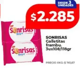 Supermayorista Vital Sonrisas galletitas frambu. oferta