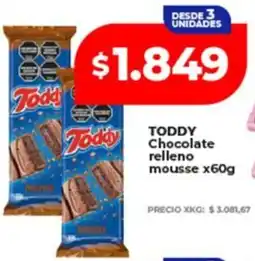 Supermayorista Vital Toddy chocolate relleno mousse oferta