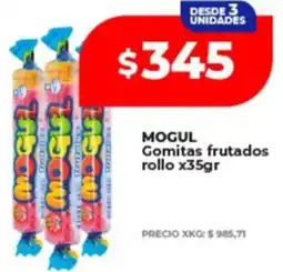 Supermayorista Vital Mogul gomitas frutados rollo oferta