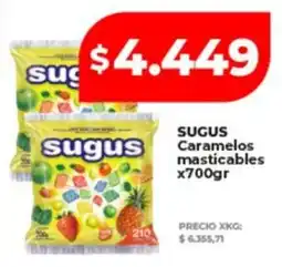 Supermayorista Vital Sugus caramelos masticables oferta