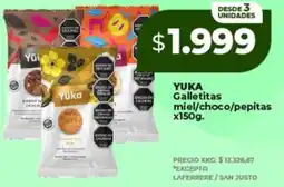 Supermayorista Vital Yuka galletitas miel/choco/pepitas oferta