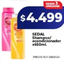 Supermayorista Vital Sedal shampoo/ acondicionador oferta