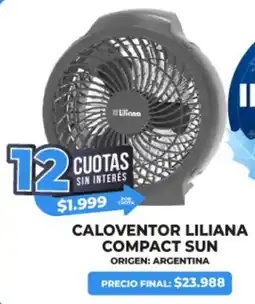 Supermayorista Vital Caloventor liliana compact sun oferta