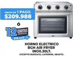 Supermayorista Vital Bgh air fryer horno electrico inox oferta