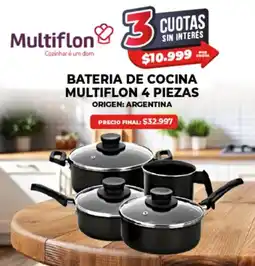 Supermayorista Vital Bateria de cocina multiflon oferta
