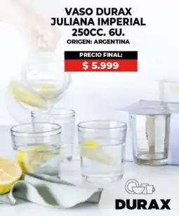 Supermayorista Vital Durax vaso juliana imperial oferta