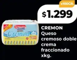 Supermayorista Vital Cremon queso cremoso doble crema fraccionado oferta