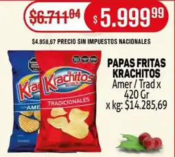 Makro Krachitos papas fritas amer / trad oferta