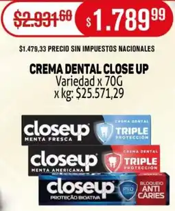 Makro Crema dental close up variedad oferta