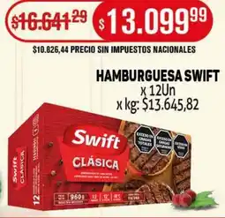 Makro Swift hamburguesa oferta
