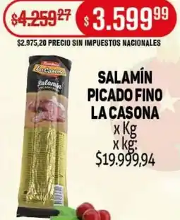Makro Salamín picado fino la casona oferta