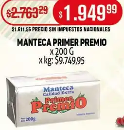 Makro Primer premio manteca oferta