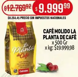 Makro Café molido la planta de café oferta