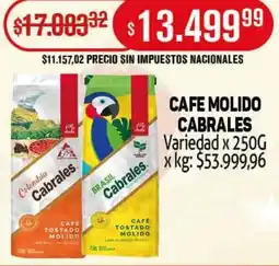 Makro Cafe molido cabrales variedad oferta