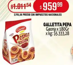 Makro Pepa galletita gaona oferta