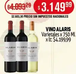 Makro Alaris vino varietales oferta