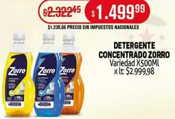 Makro Zorro detergente concentrado concentrado zorro variedad oferta