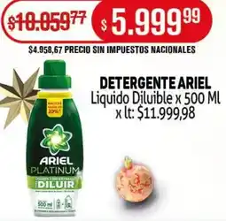 Makro Ariel detergente liquido diluible oferta