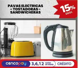 Makro Pavas electricas tostadoras sandwicheras oferta
