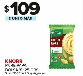 Carrefour Puré de papas knorr 125g oferta