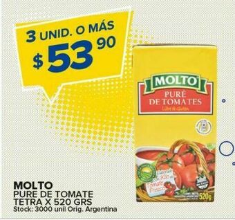 Carrefour Puré de tomate molto 520g oferta